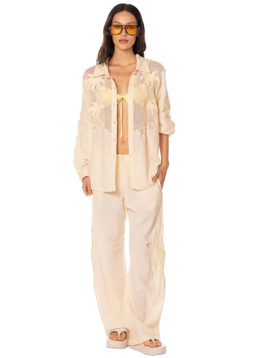 PT3404CLS001 - Beach Netting Rory Long Shirt