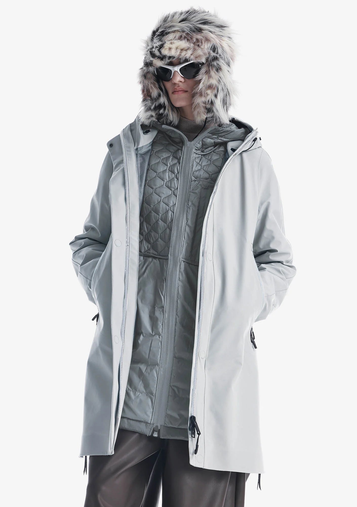 QW533 - PLANCK Liner Parka - Light Greige