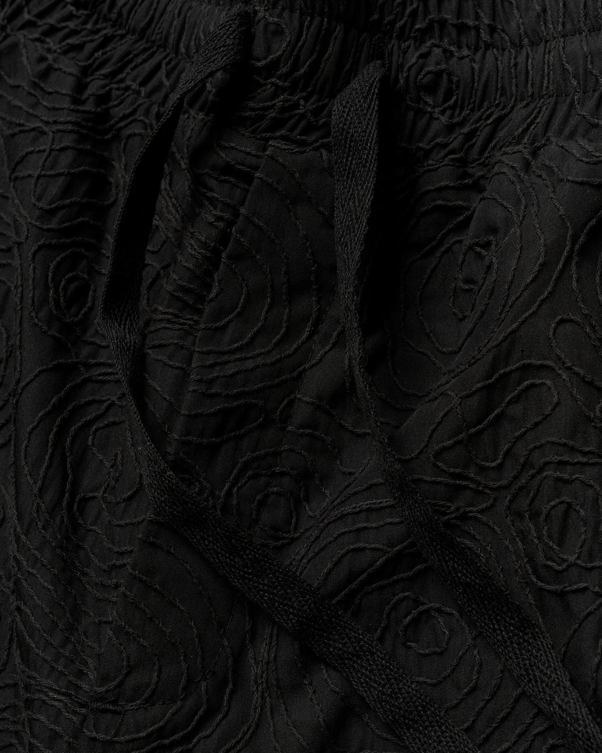 WBBOMMY EMBROIDERY SHORTS - BLACK