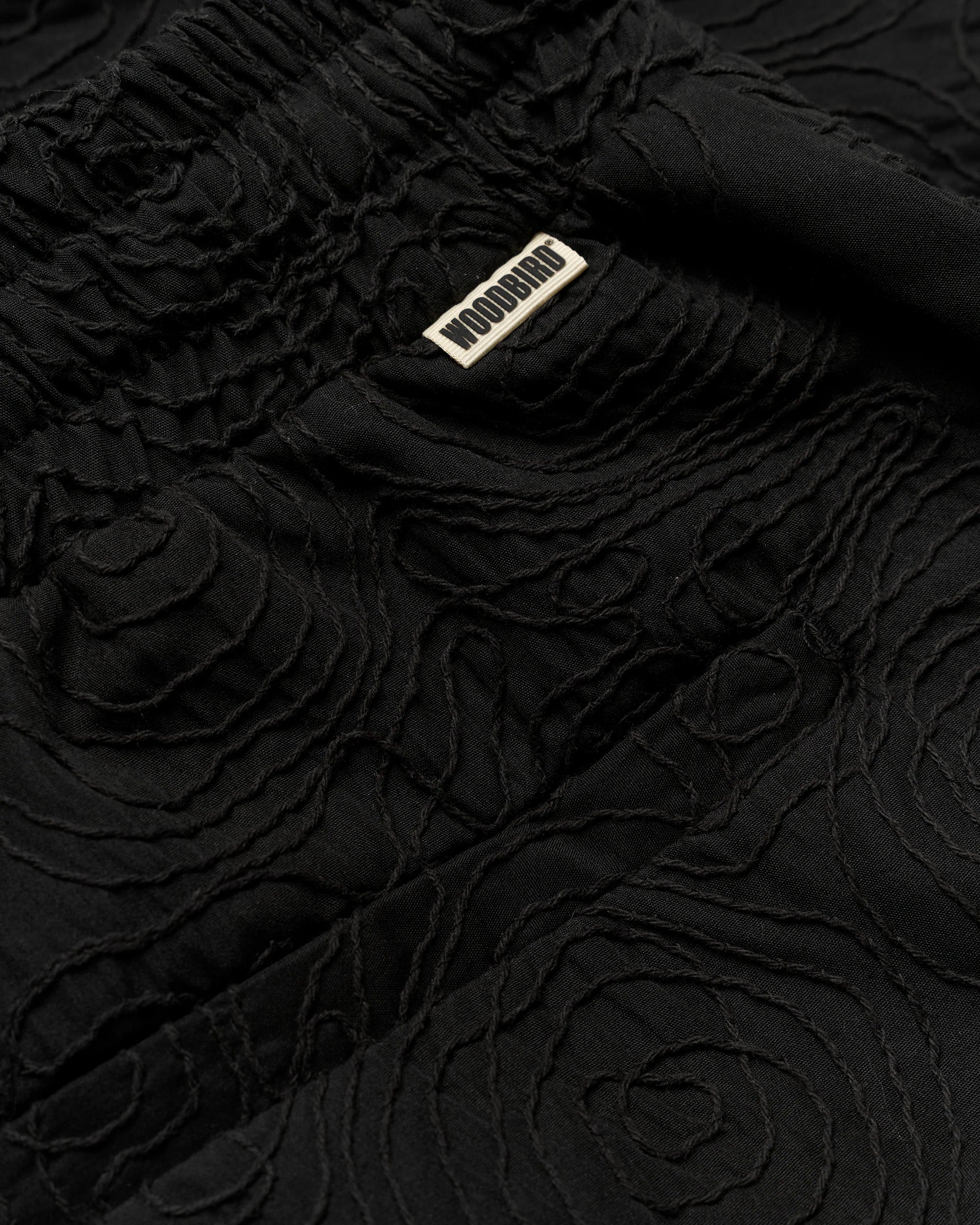 WBBOMMY EMBROIDERY SHORTS - BLACK