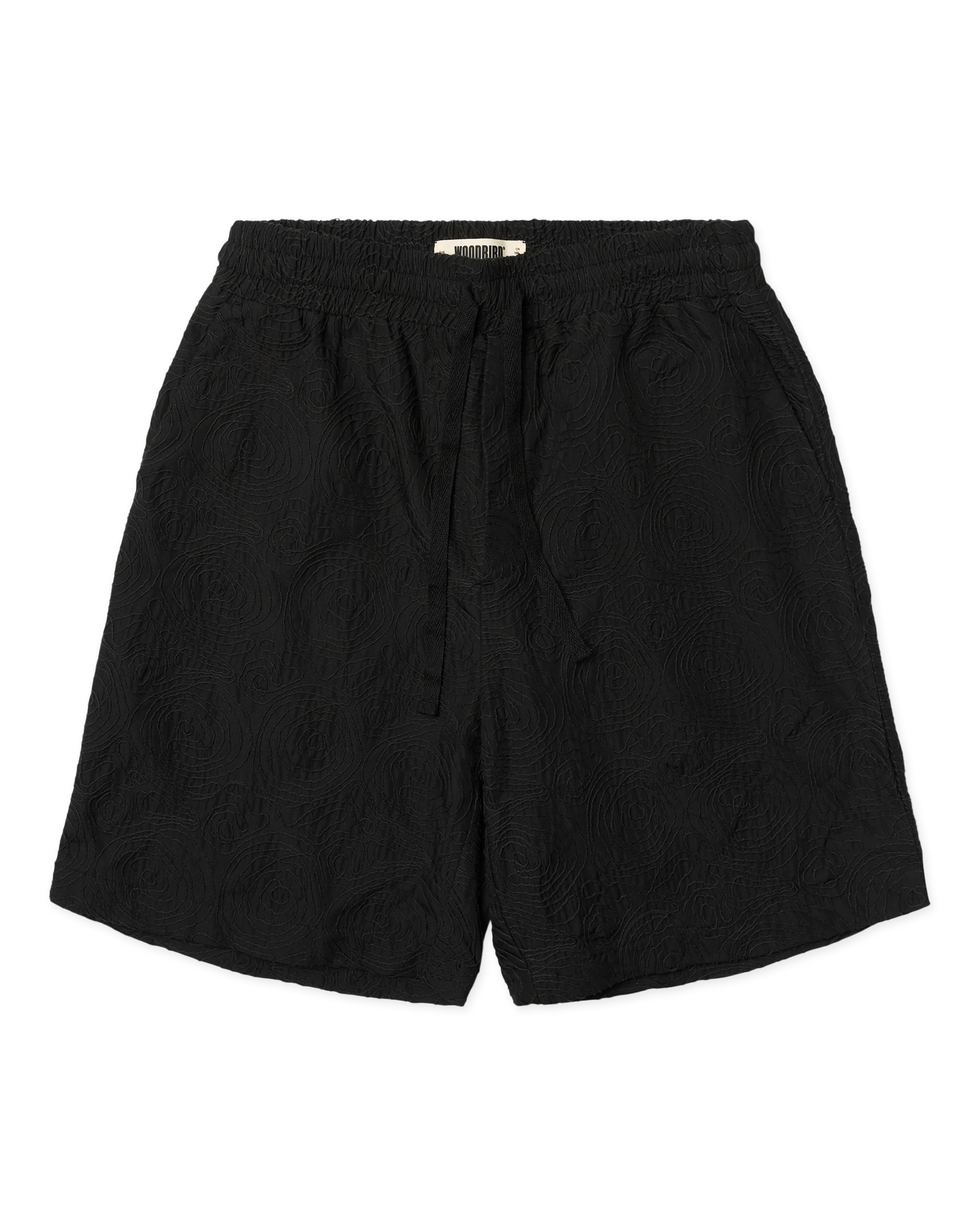 WBBOMMY EMBROIDERY SHORTS - BLACK