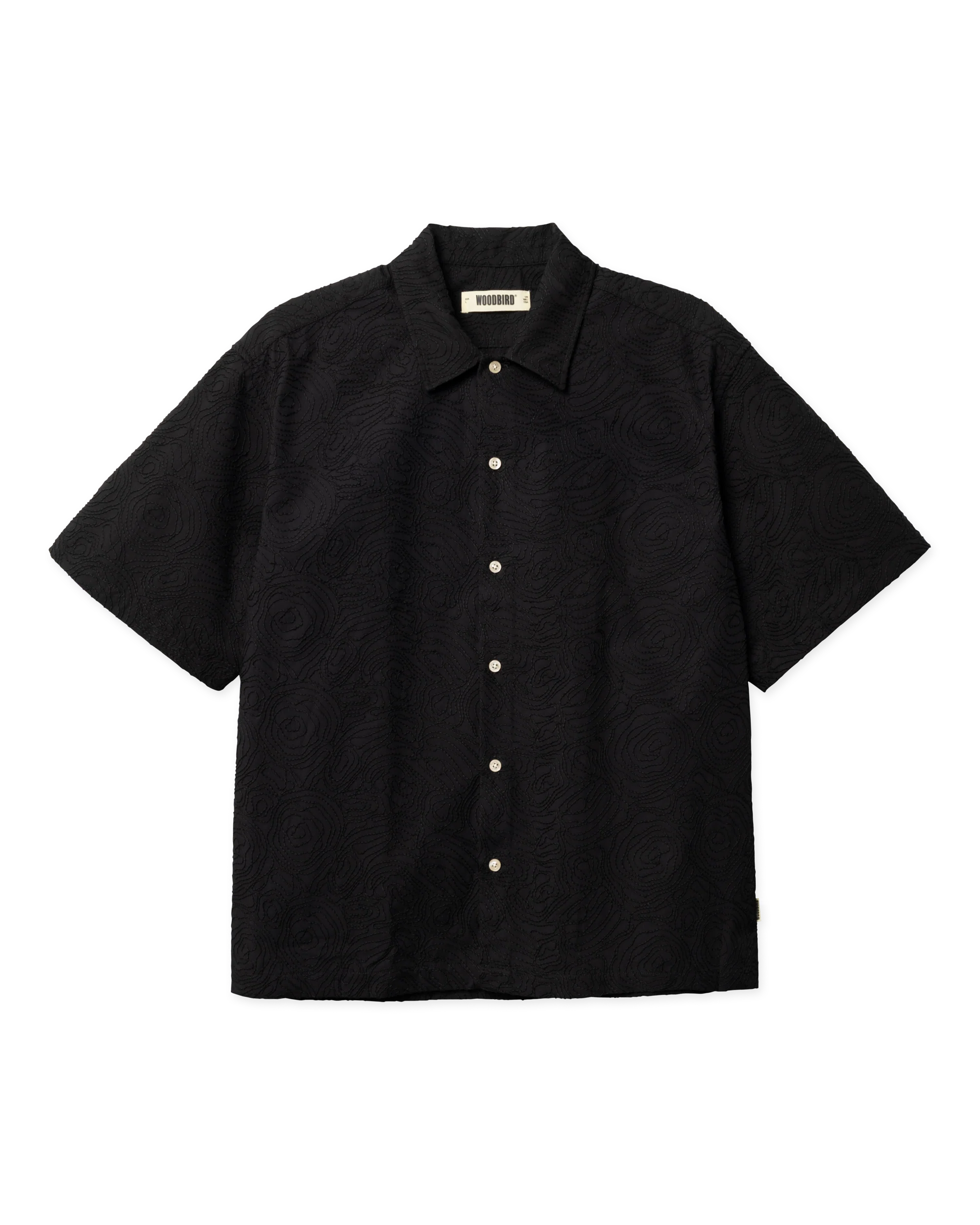 WBWANG EMBROIDERY SHIRT - BLACK