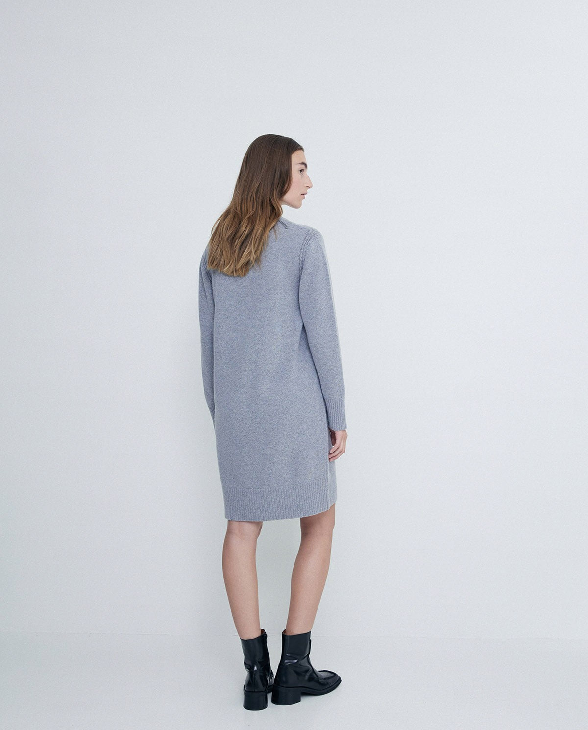 WOOL MIDI DRESS GREY Ref. 41520