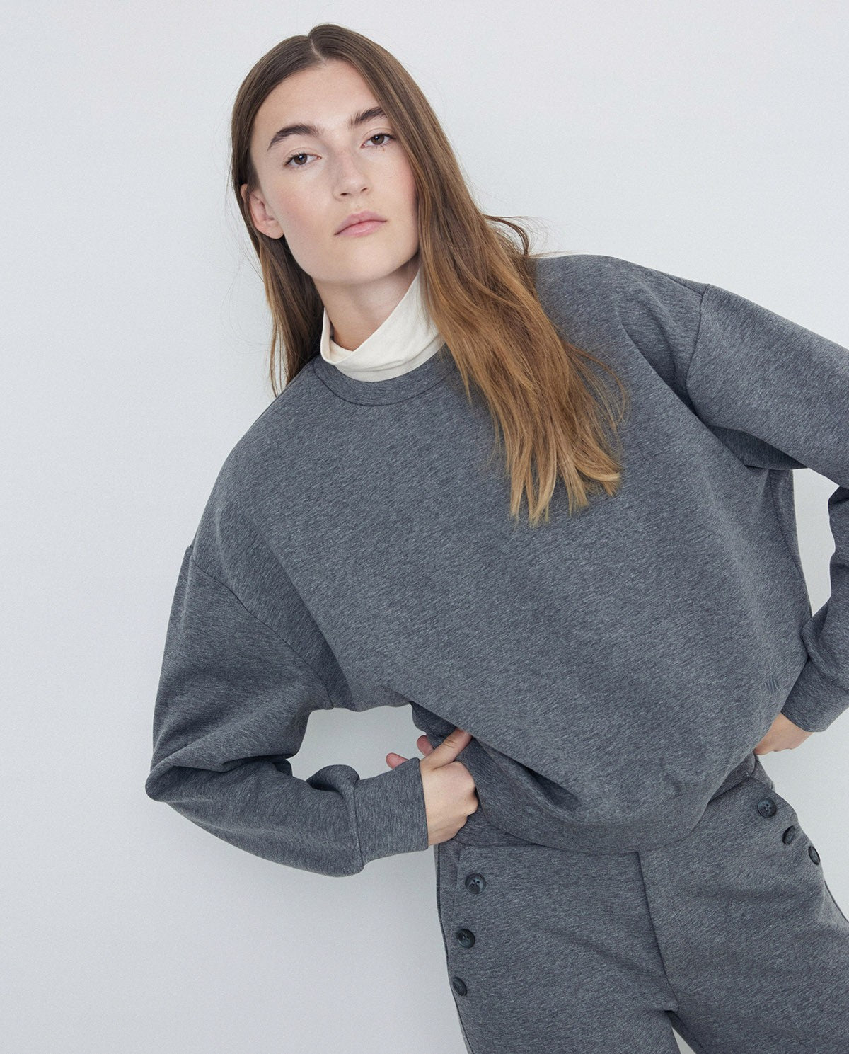 OVERSIZE SWEATSHIRT ANTHRACITE  Ref. 41476