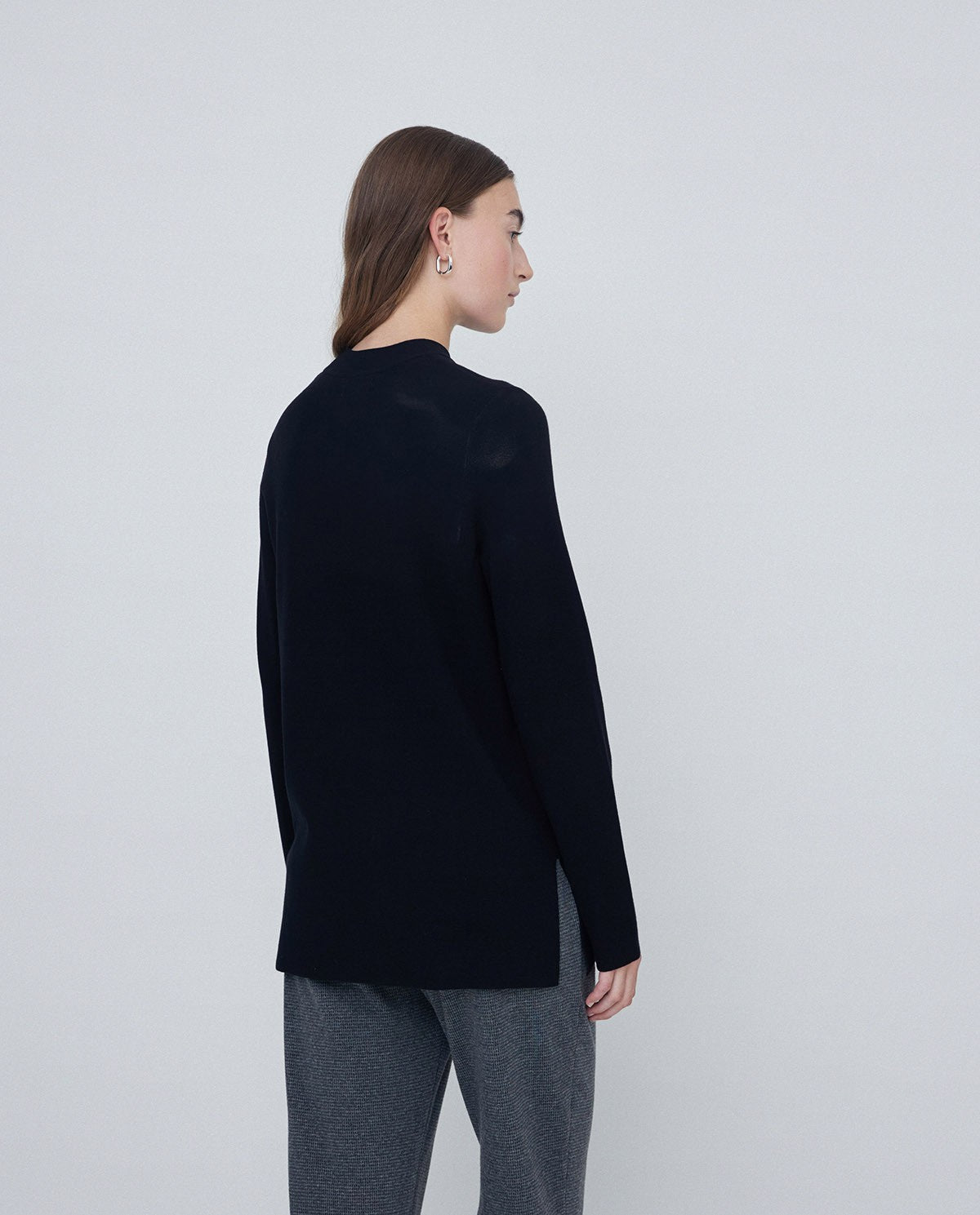 LOOSE KNIT SWEATER BLACK