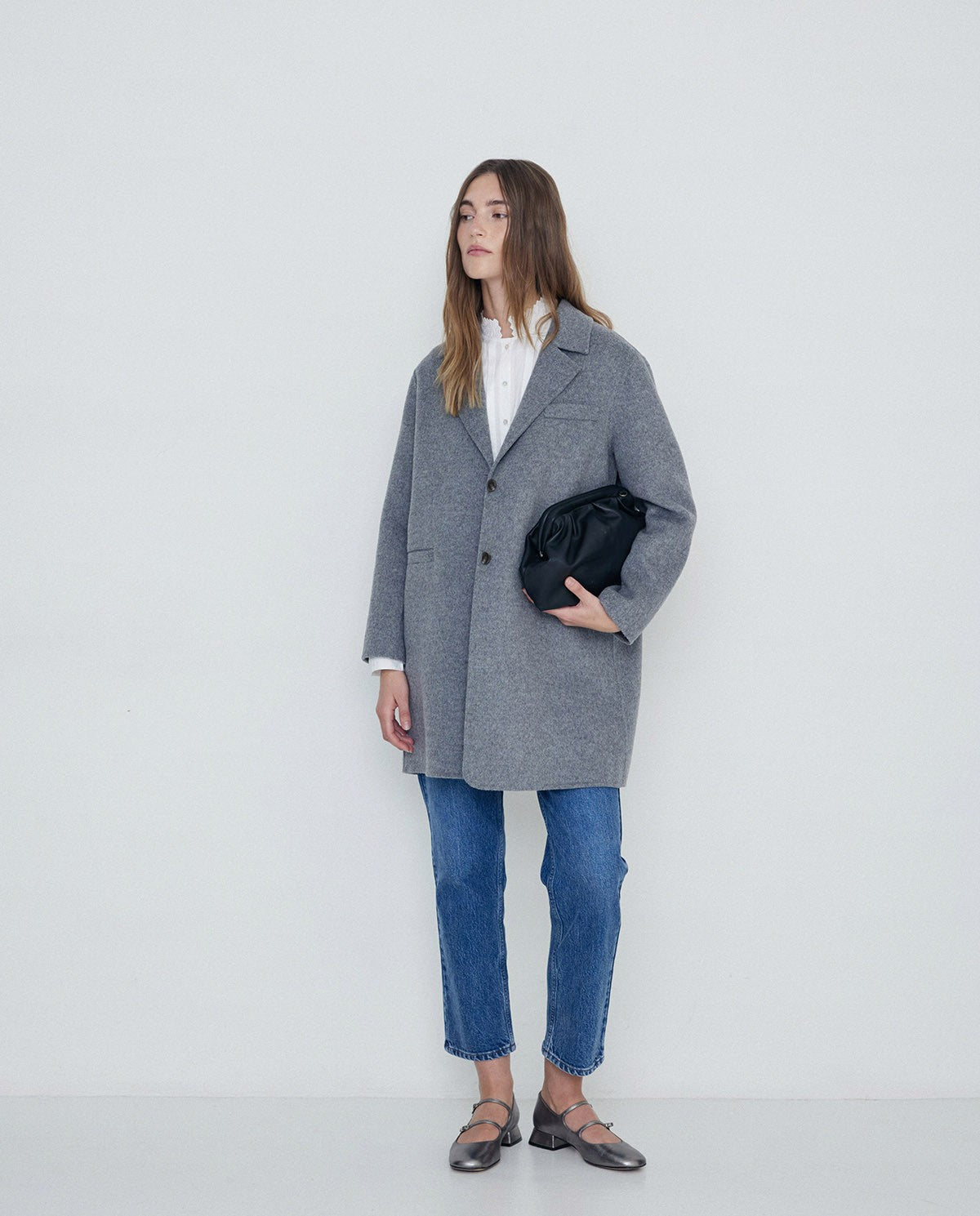 HANDMADE WOOL COAT GREY  Ref. 41602