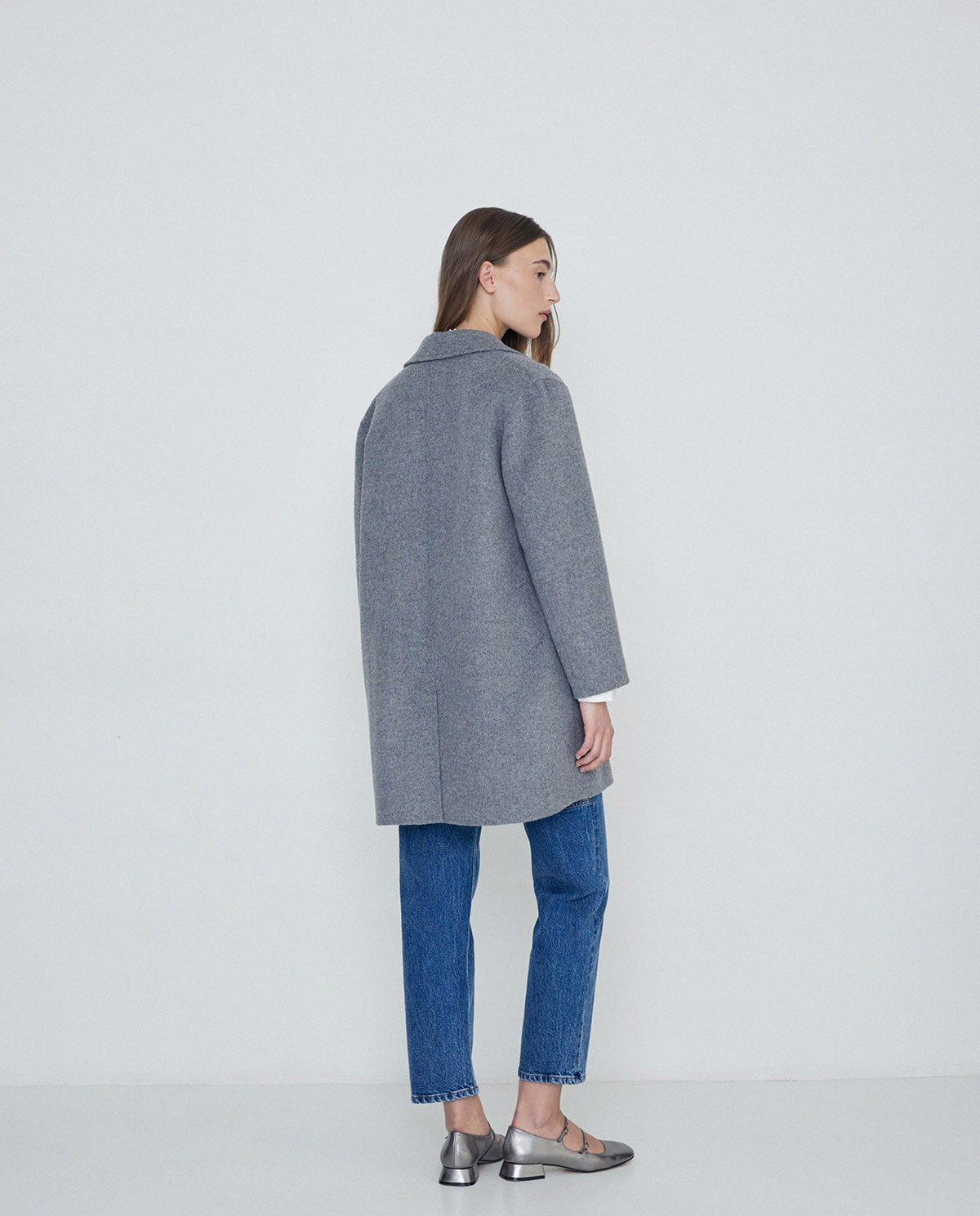 HANDMADE WOOL COAT GREY  Ref. 41602