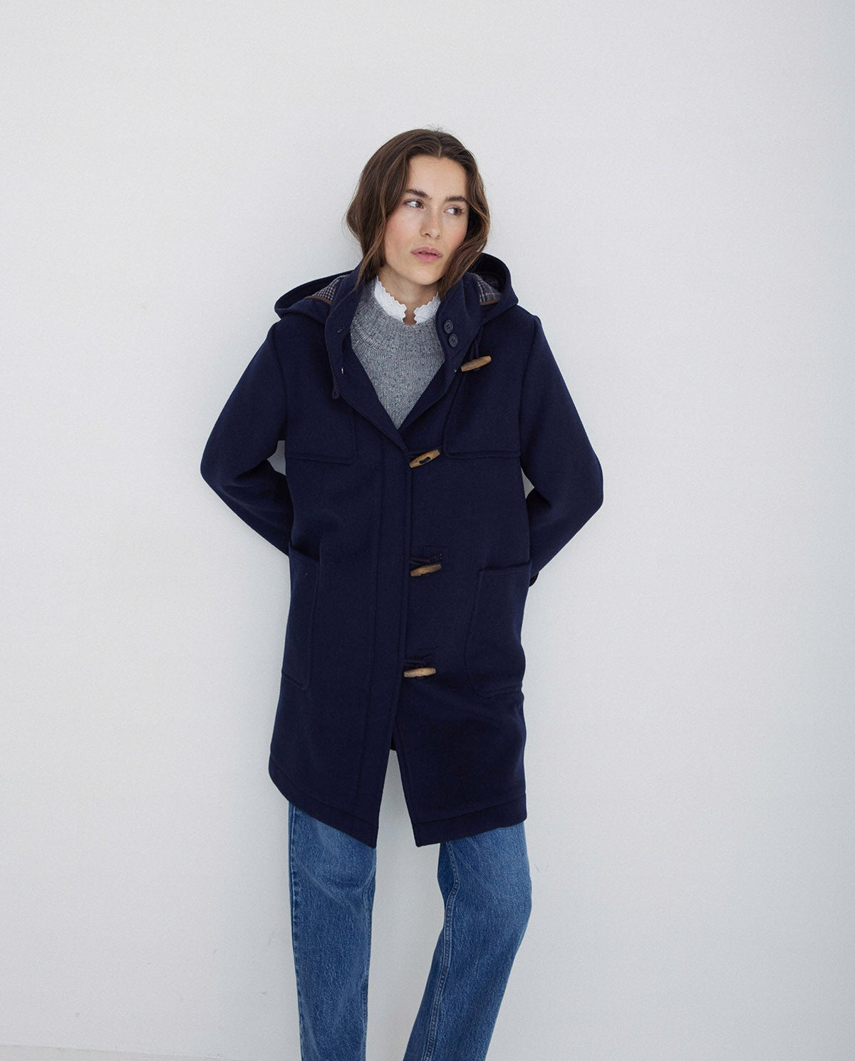 COAT HOOD NAVY  Ref. 41607