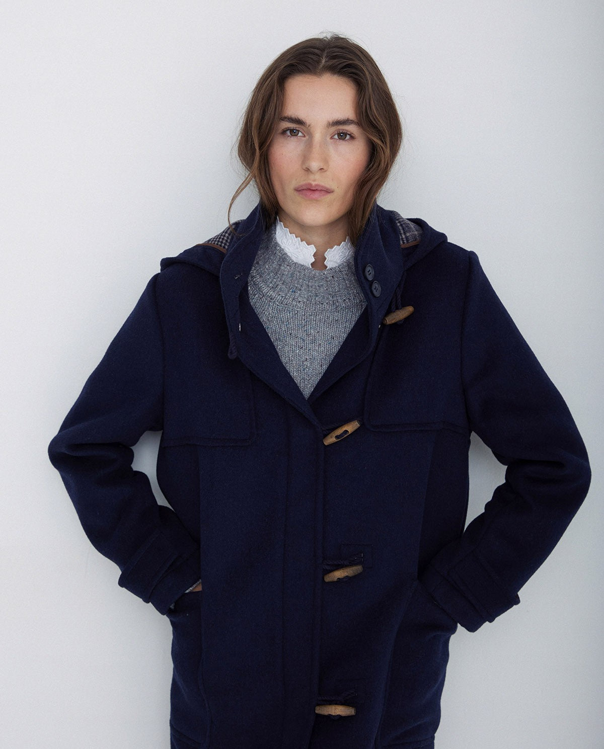 COAT HOOD NAVY  Ref. 41607