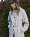 Yerse Long Handmade Wool - Blend Coat Ecru