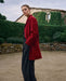Yerse Handmade Wool - Blend Midi Coat Red