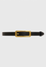 Nadia Rapti Slim Leather Belt Black