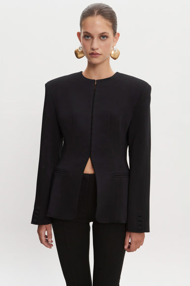 Nadia Rapti Hourglass Blazer Black