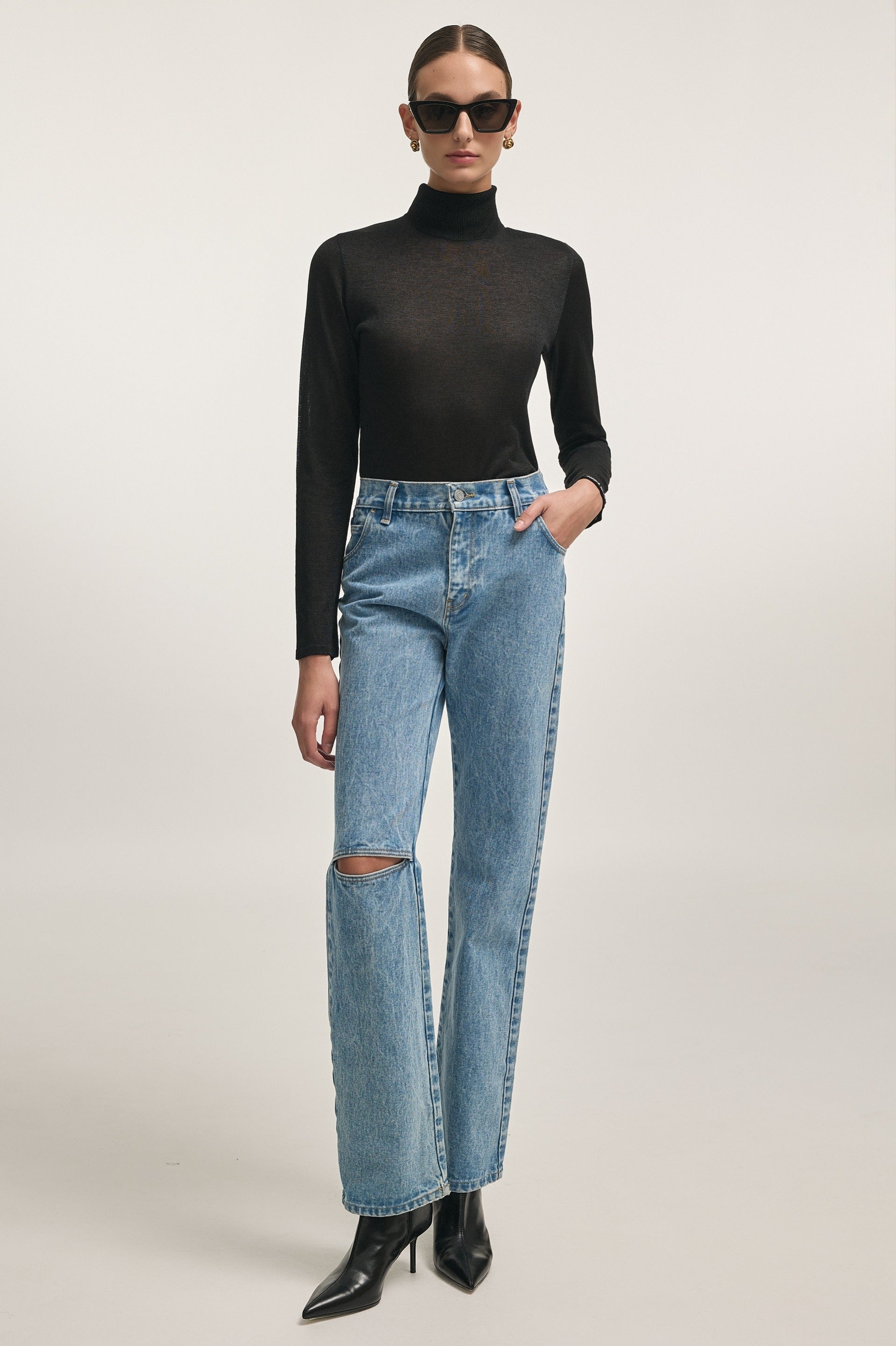 SCANDAL DENIM TROUSERS