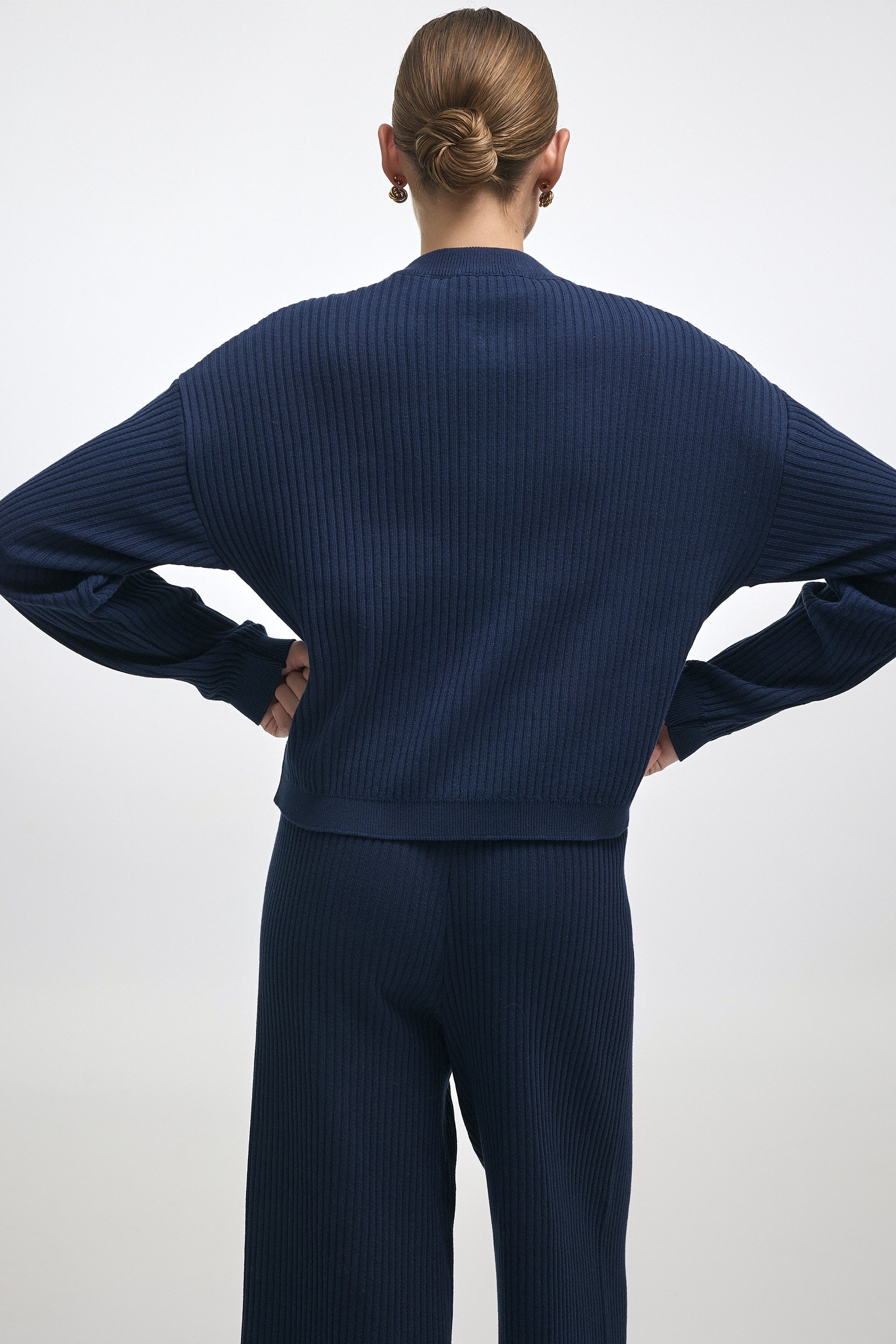 ROXANNE KNIT CARDIGAN BLUE