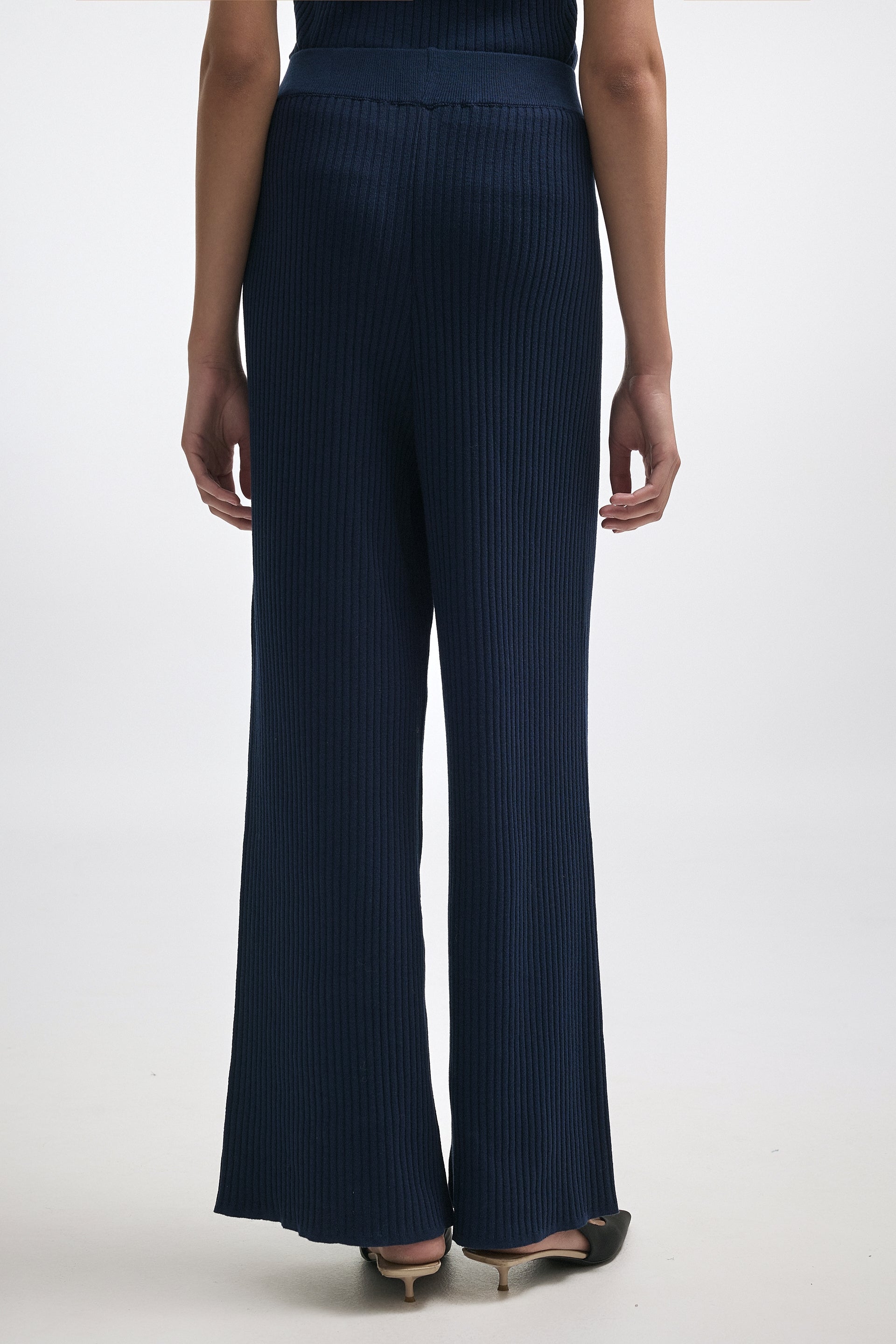 ROXANNE KNIT TROUSERS BLUE