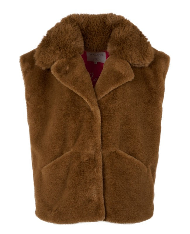 ENOLA- Faux Fur Waistcoat