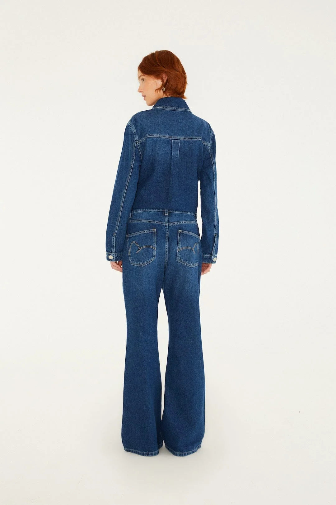 FARM Rio Golden Gems Denim Flared Trousers