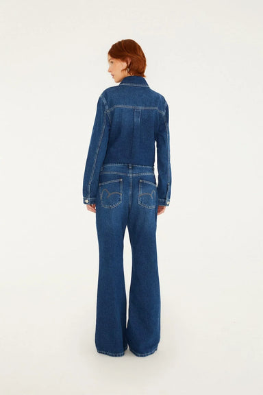FARM Rio Golden Gems Denim Flared Trousers