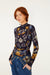 Farm Rio Golden Nature Long Sleeve Jersey Blouse