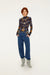 Farm Rio Golden Nature Long Sleeve Jersey Blouse