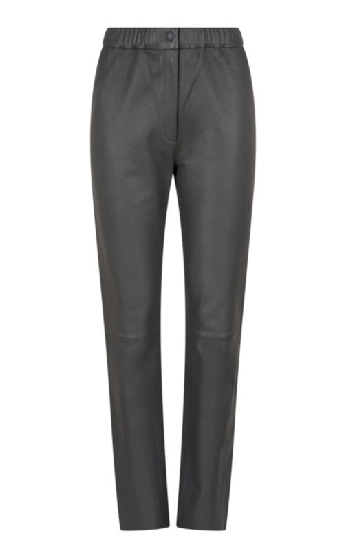 Free - Dark Grey Leather Trousers