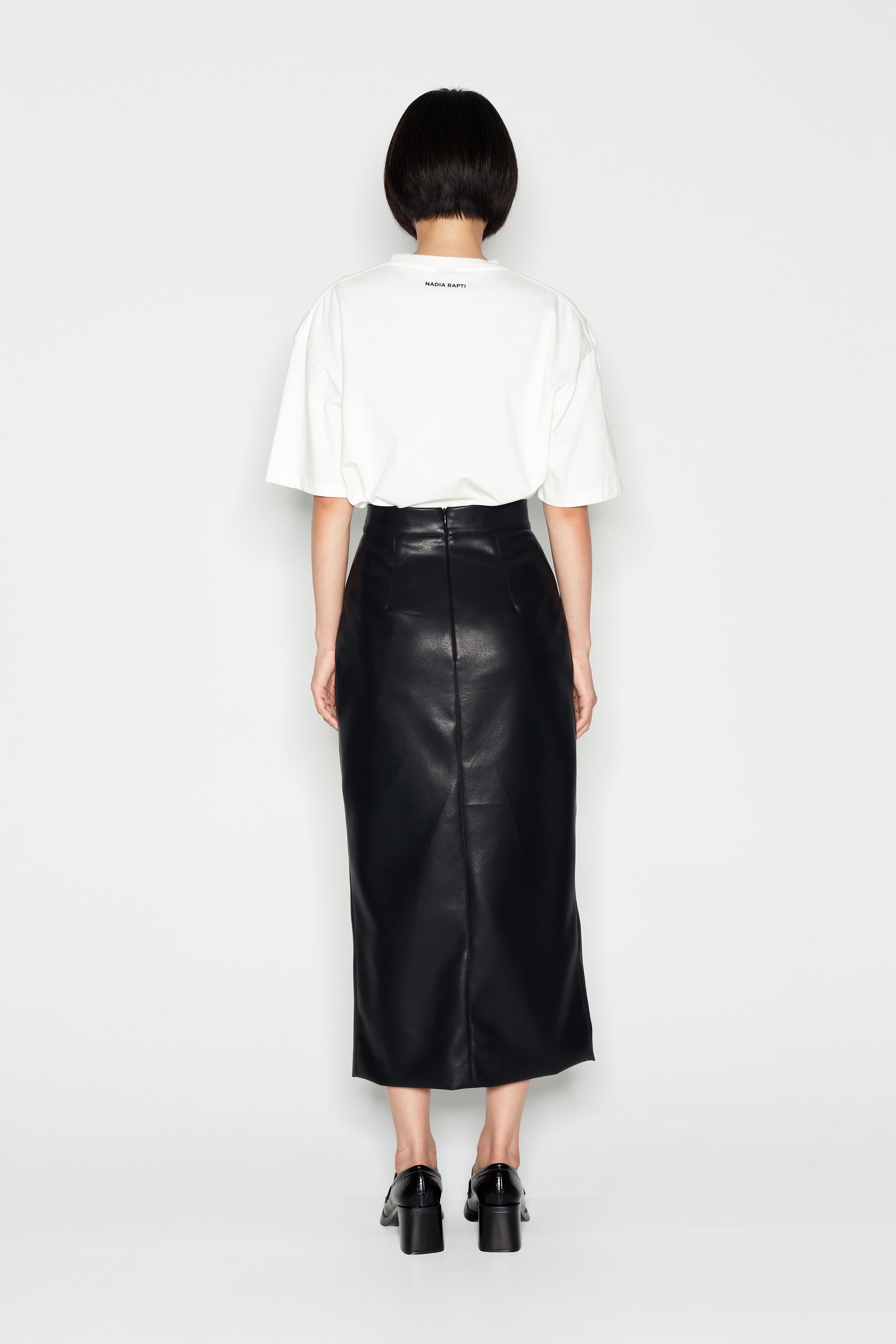 LEATHER ADVENTURE SKIRT  BLACK