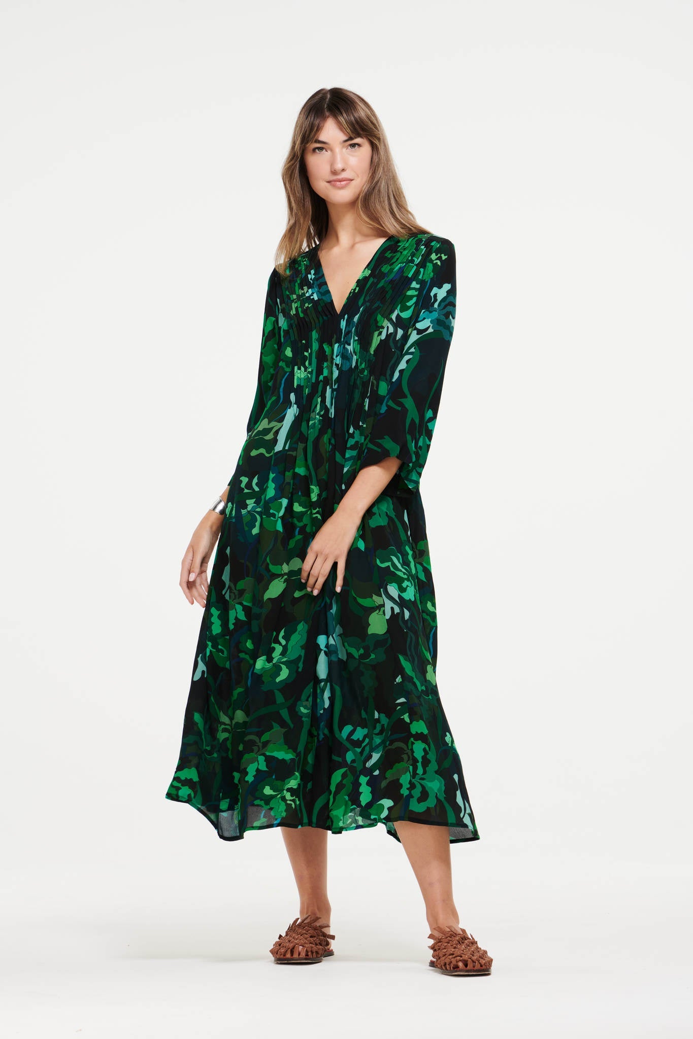 Mia Cabo Emerald Midi Dress