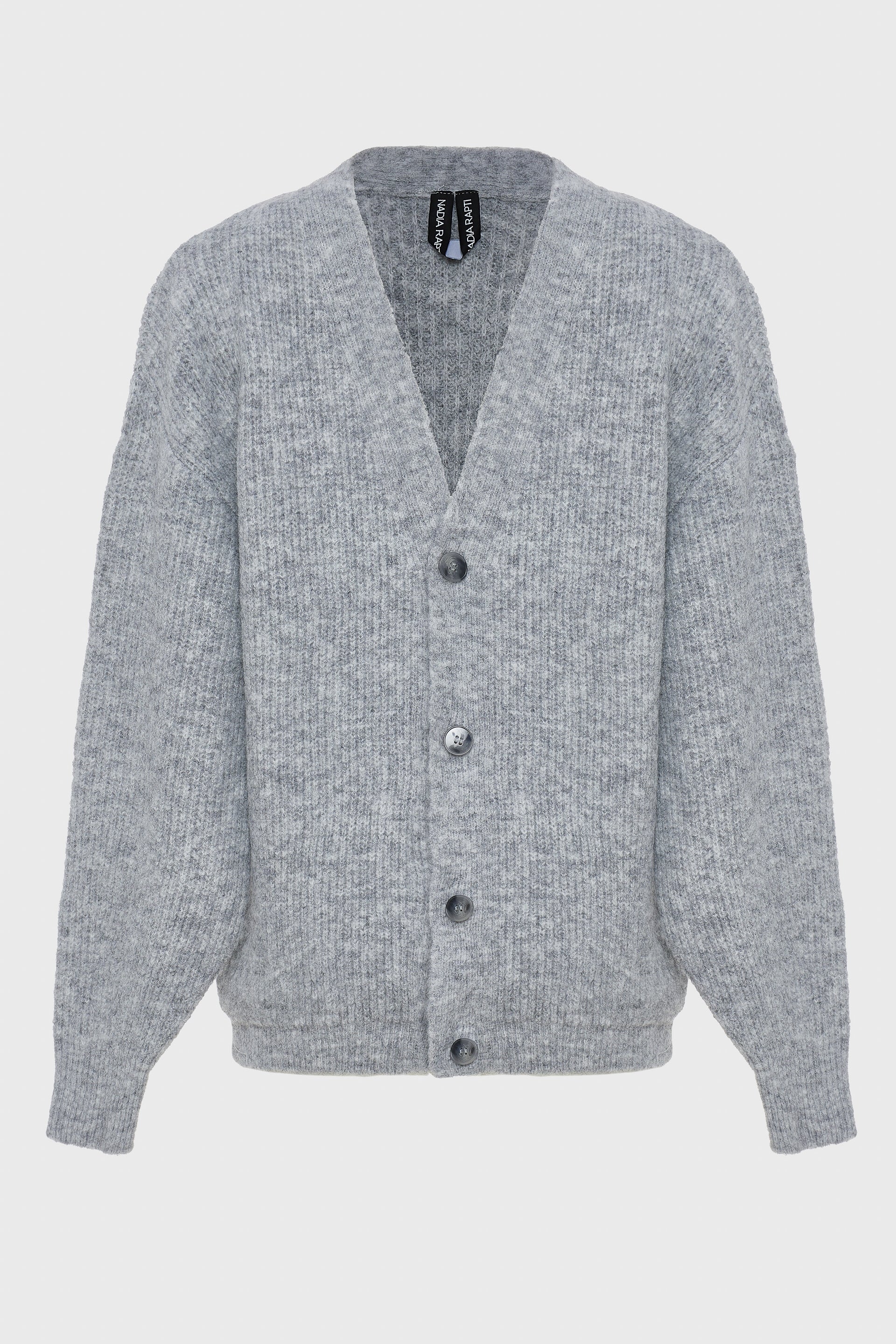 DONNA KNITTED CARDIGAN GREY
