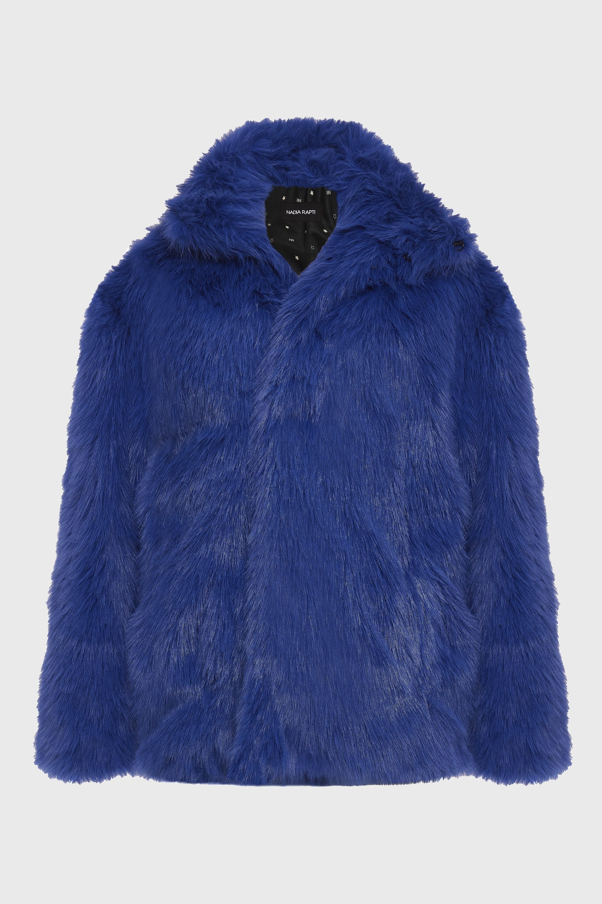 SALLY FUR JACKET BLUE
