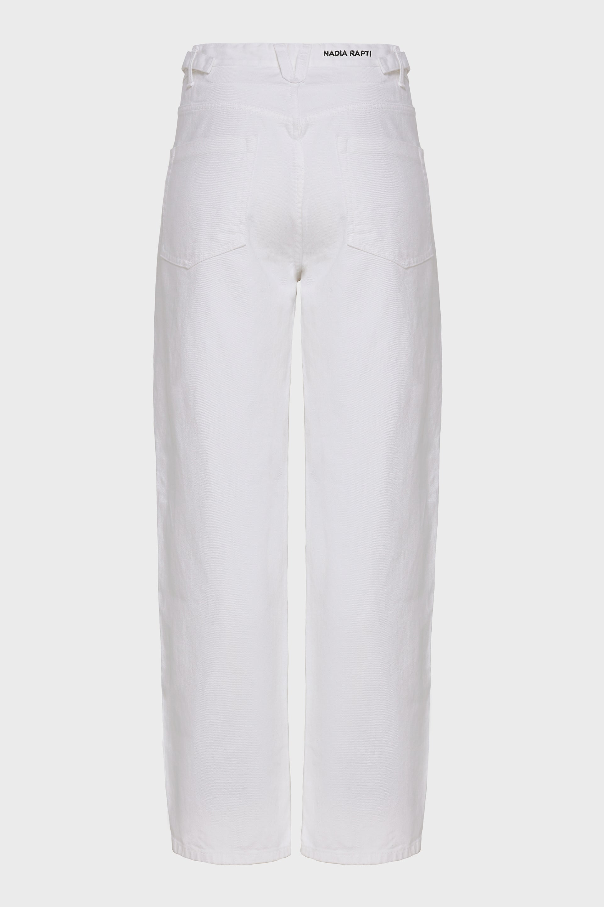 TAYLOR DENIM TROUSERS - WHITE