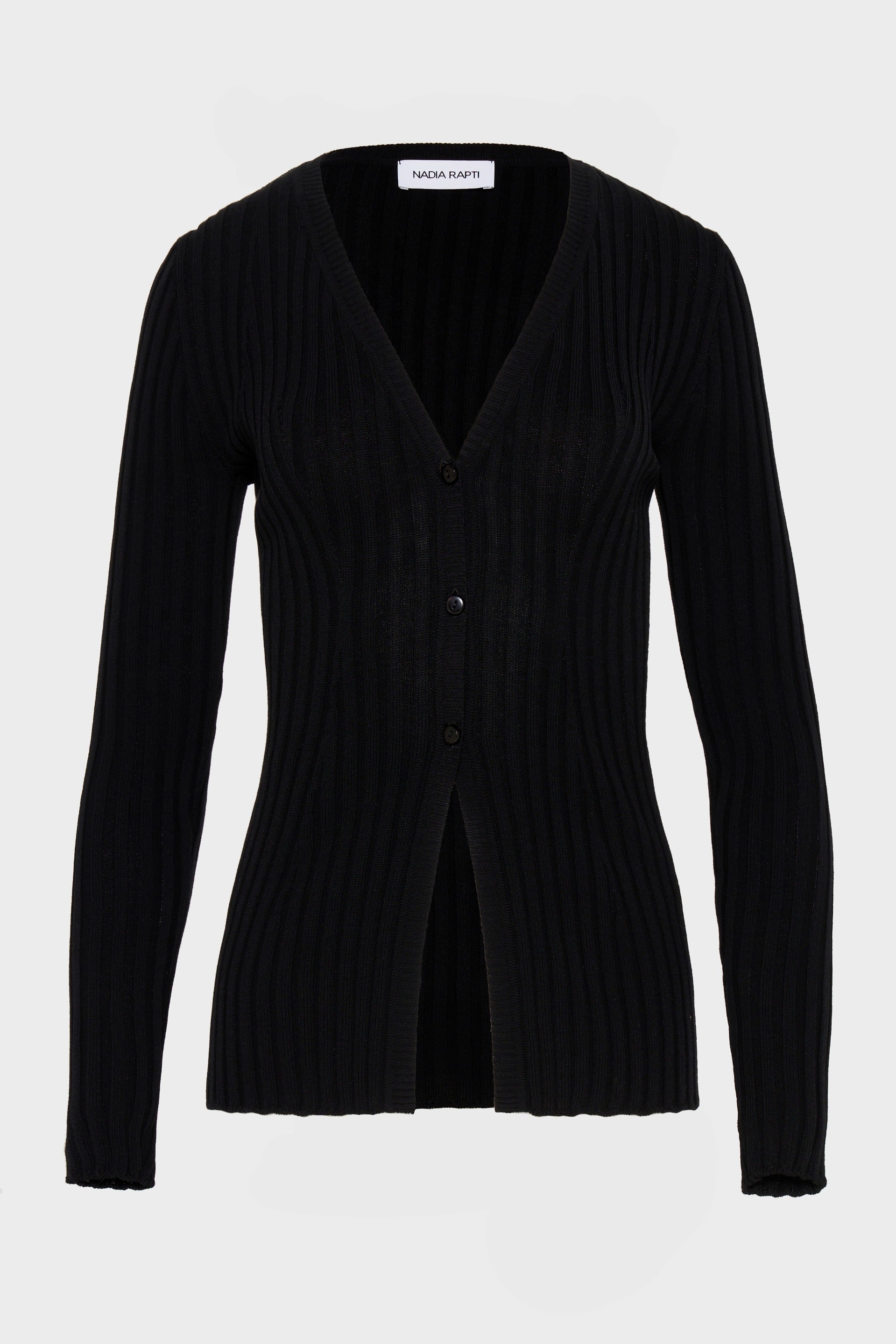 FEMME KNITTED CARDIGAN BLACK