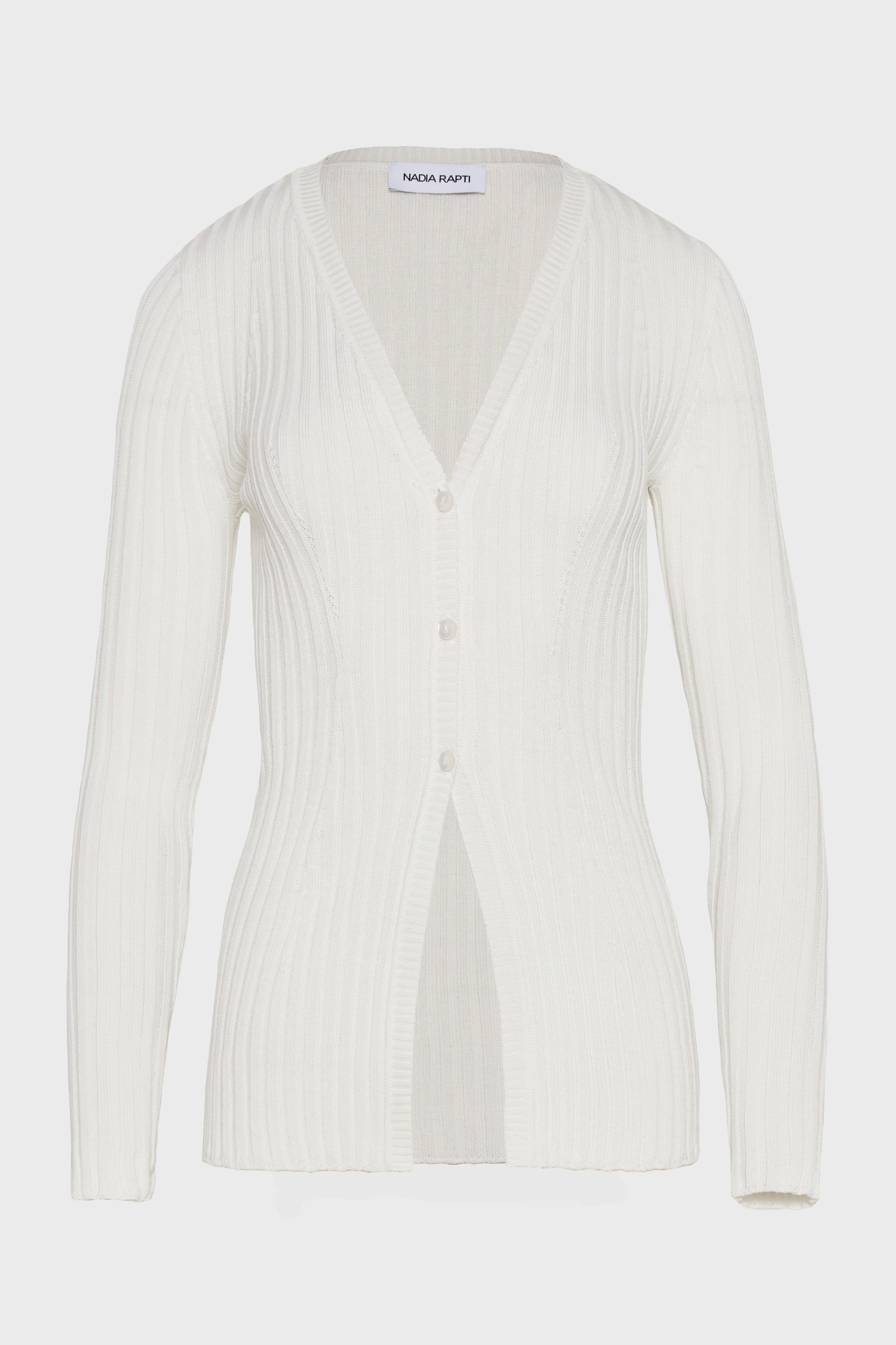FEMME KNITTED CARDIGAN WHITE
