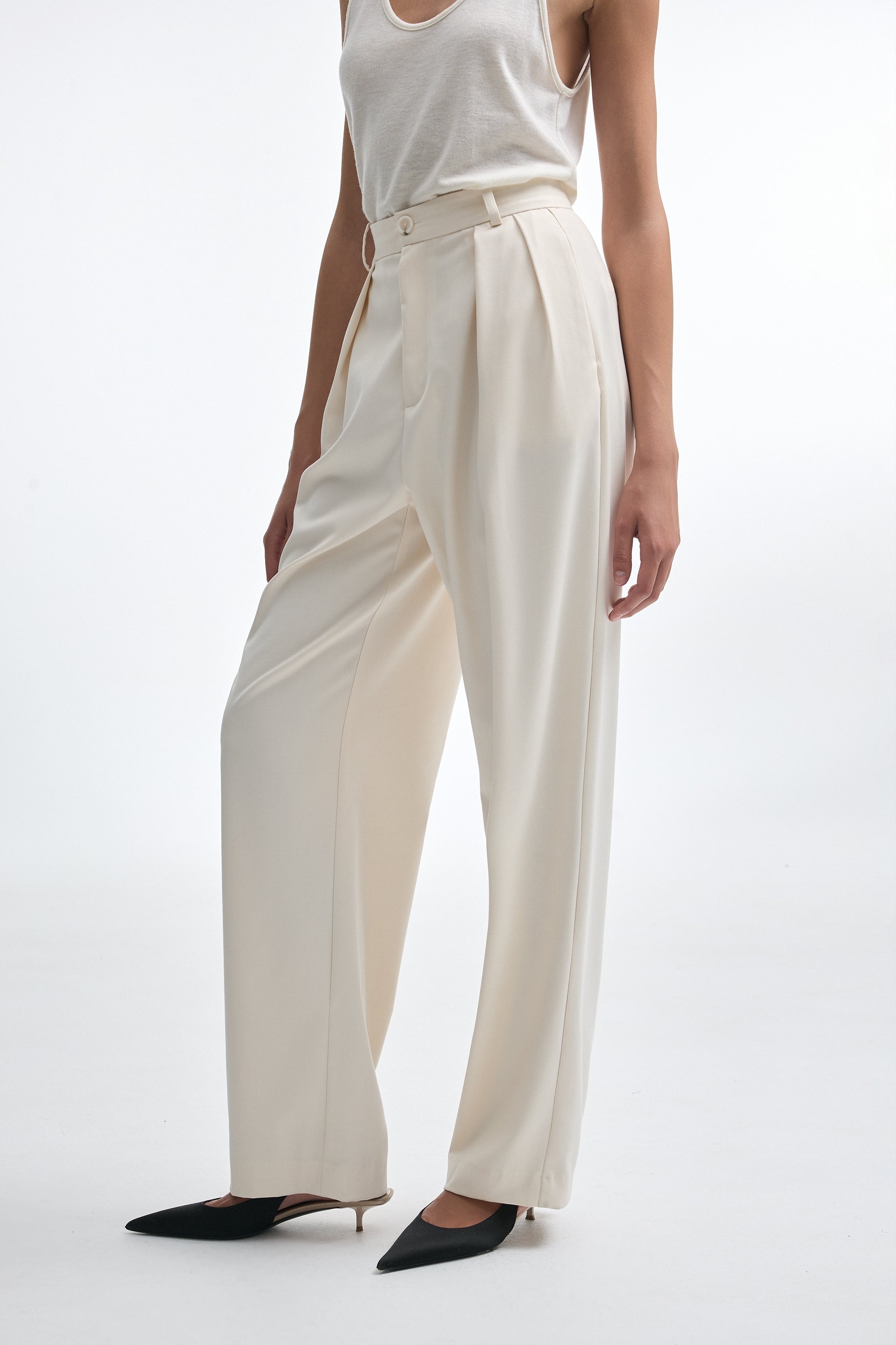 Dynasty Trousers - Ecru
