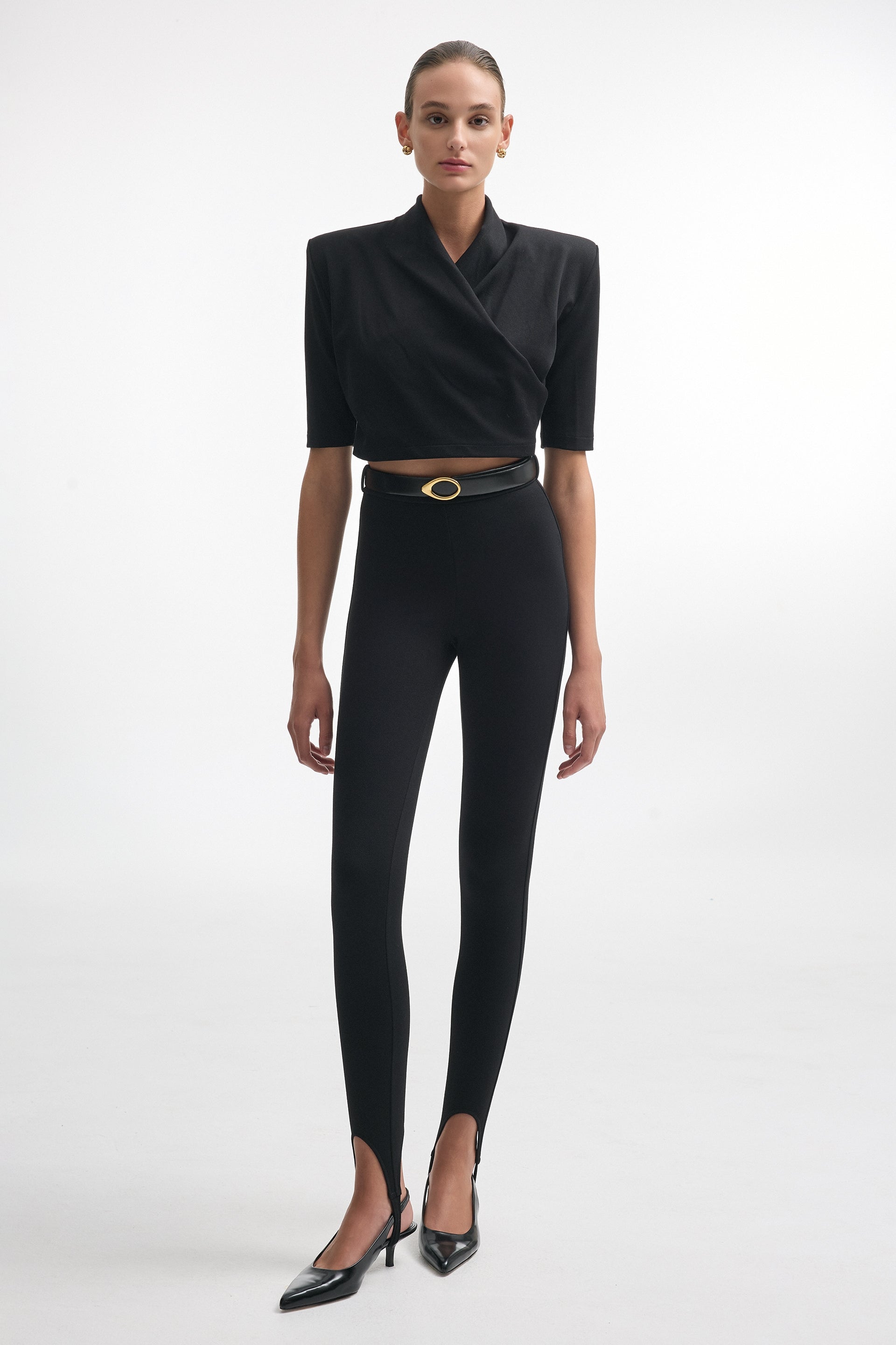 Melanie Crop Top - Black