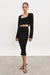 Nadia Rapti Heaven Knitted Midi Skirt Black