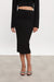 Nadia Rapti Heaven Knitted Midi Skirt Black