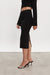 Nadia Rapti Heaven Knitted Midi Skirt Black