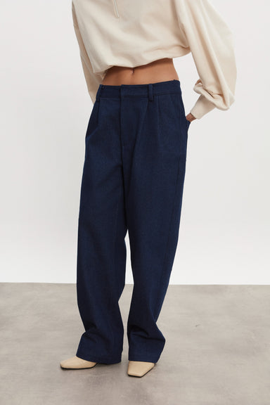 Nadia Rapti America Denim Trousers Dark Blue