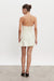 Nadia Rapti Arrow Strapless Mini Dress Off White