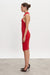 Nadia Rapti Eva Knitted Midi Dress Red 