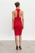 Nadia Rapti Eva Knitted Midi Dress Red 