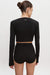 Nadia Rapti Bite Crop Top BLack