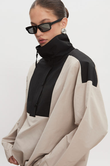 Nadia Rapti Paolo Wind Anorak Women Greize / Black
