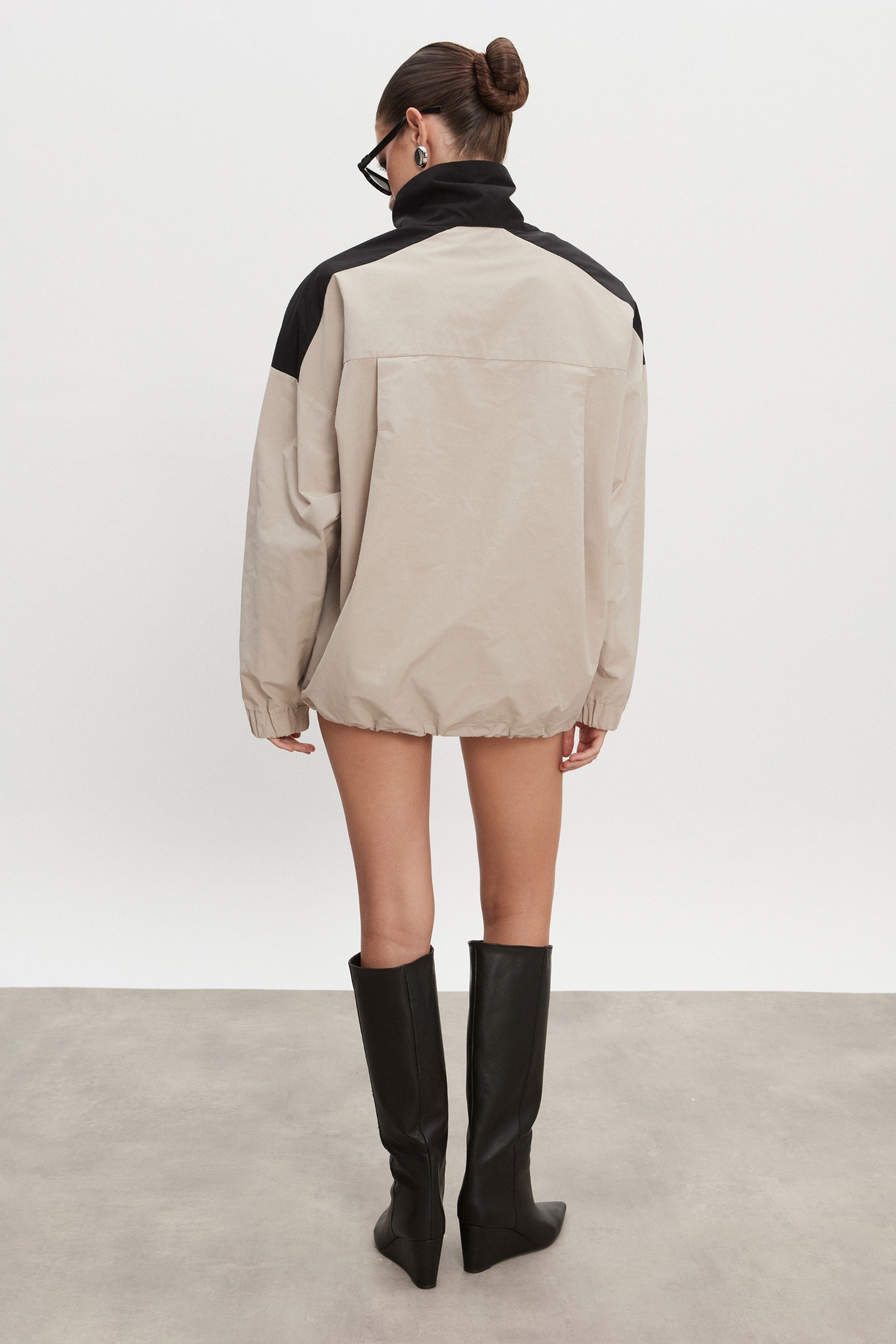 Nadia Rapti Paolo Wind Anorak Women Greize / Black