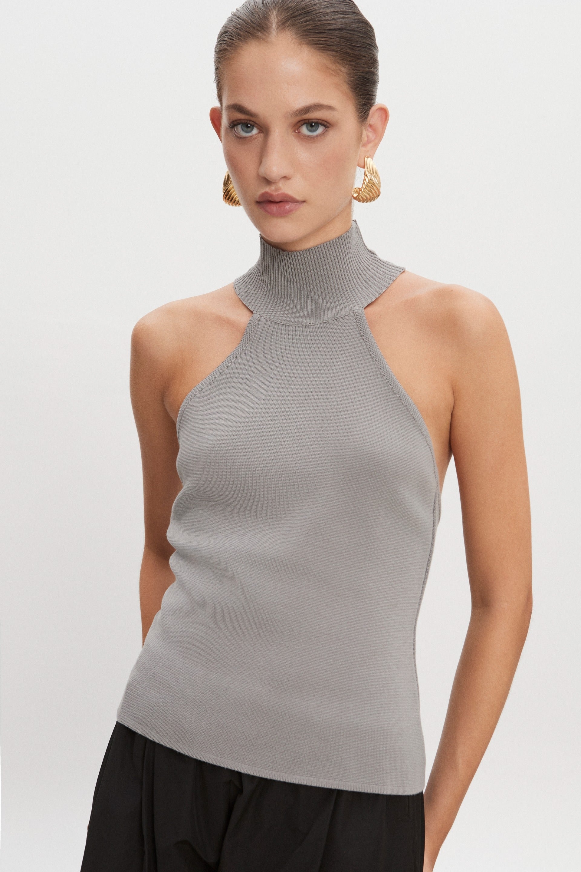 Nadia Rapti Heaven Knitted Top Grey