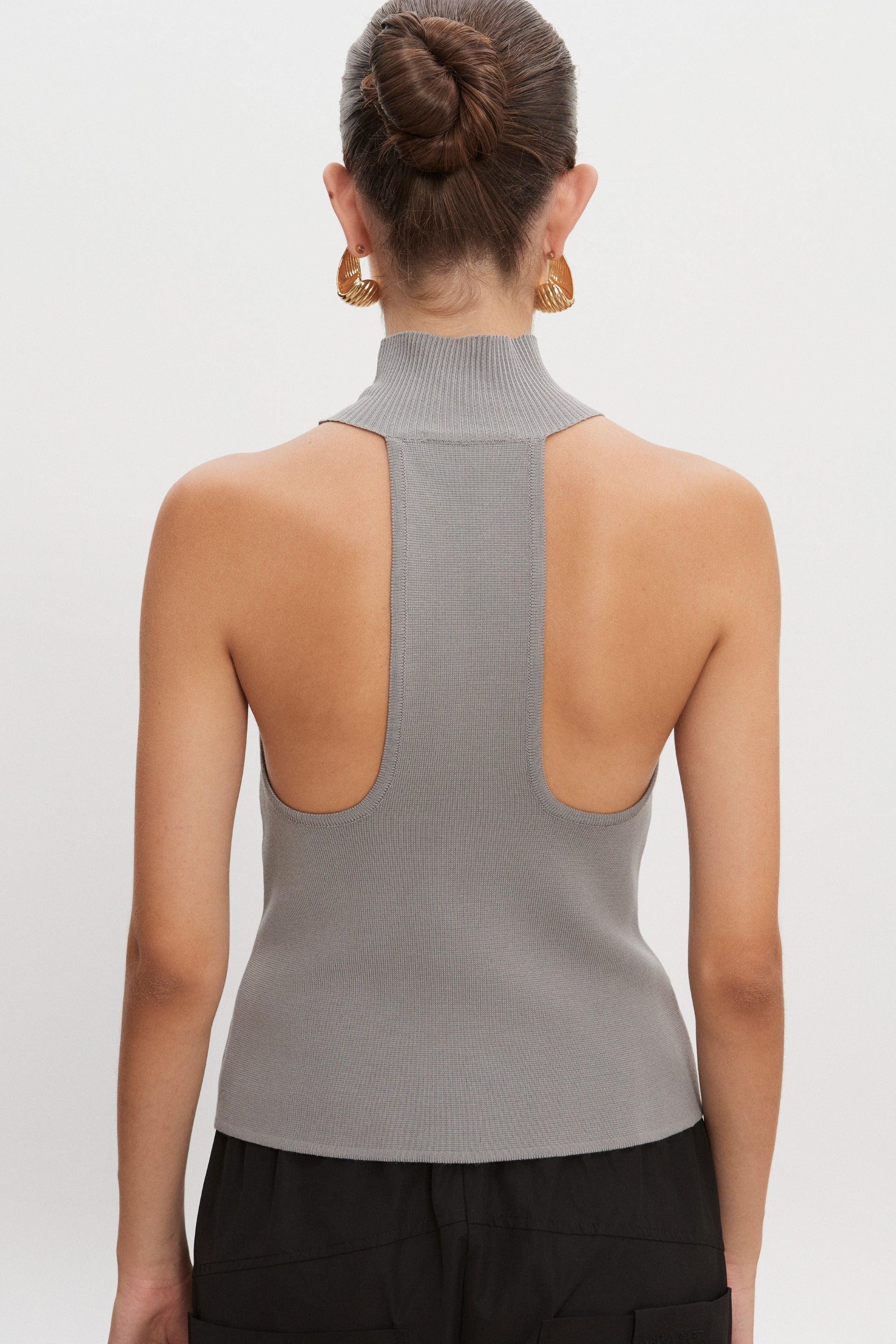 Nadia Rapti Heaven Knitted Top Grey