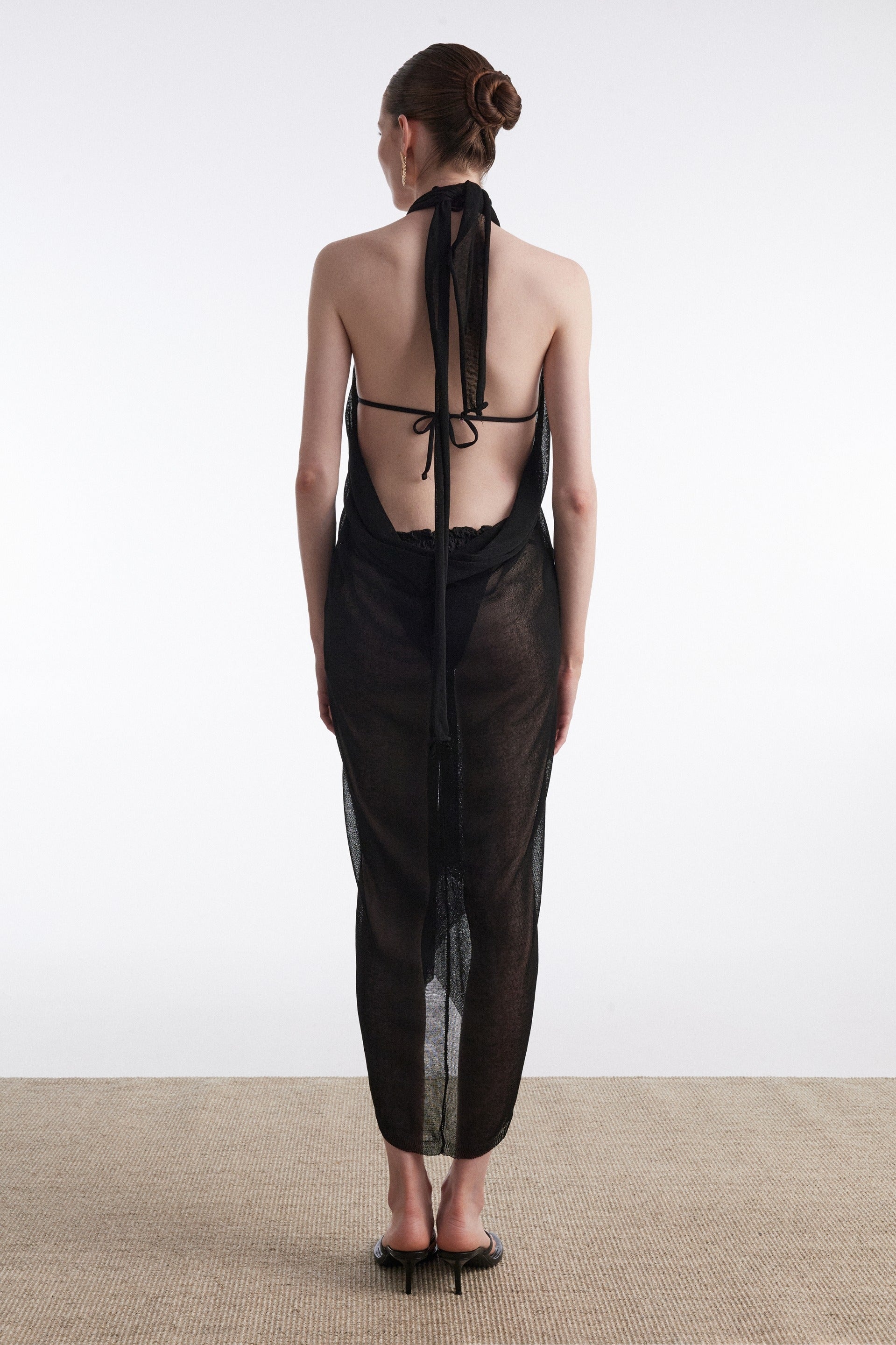 NO.26 KNITTED SARONG BLACK