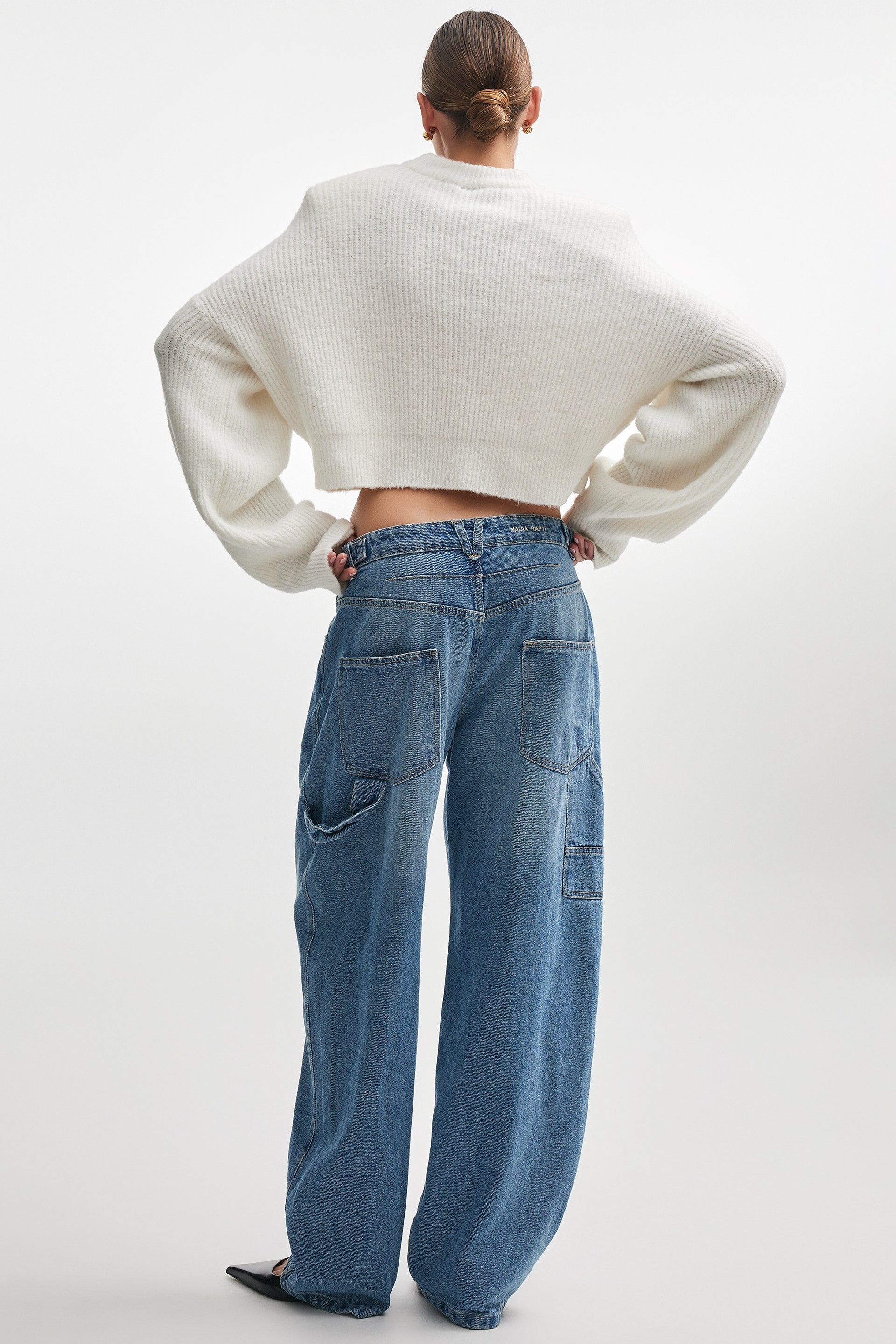 JEANIE DENIM TROUSERS BLUE
