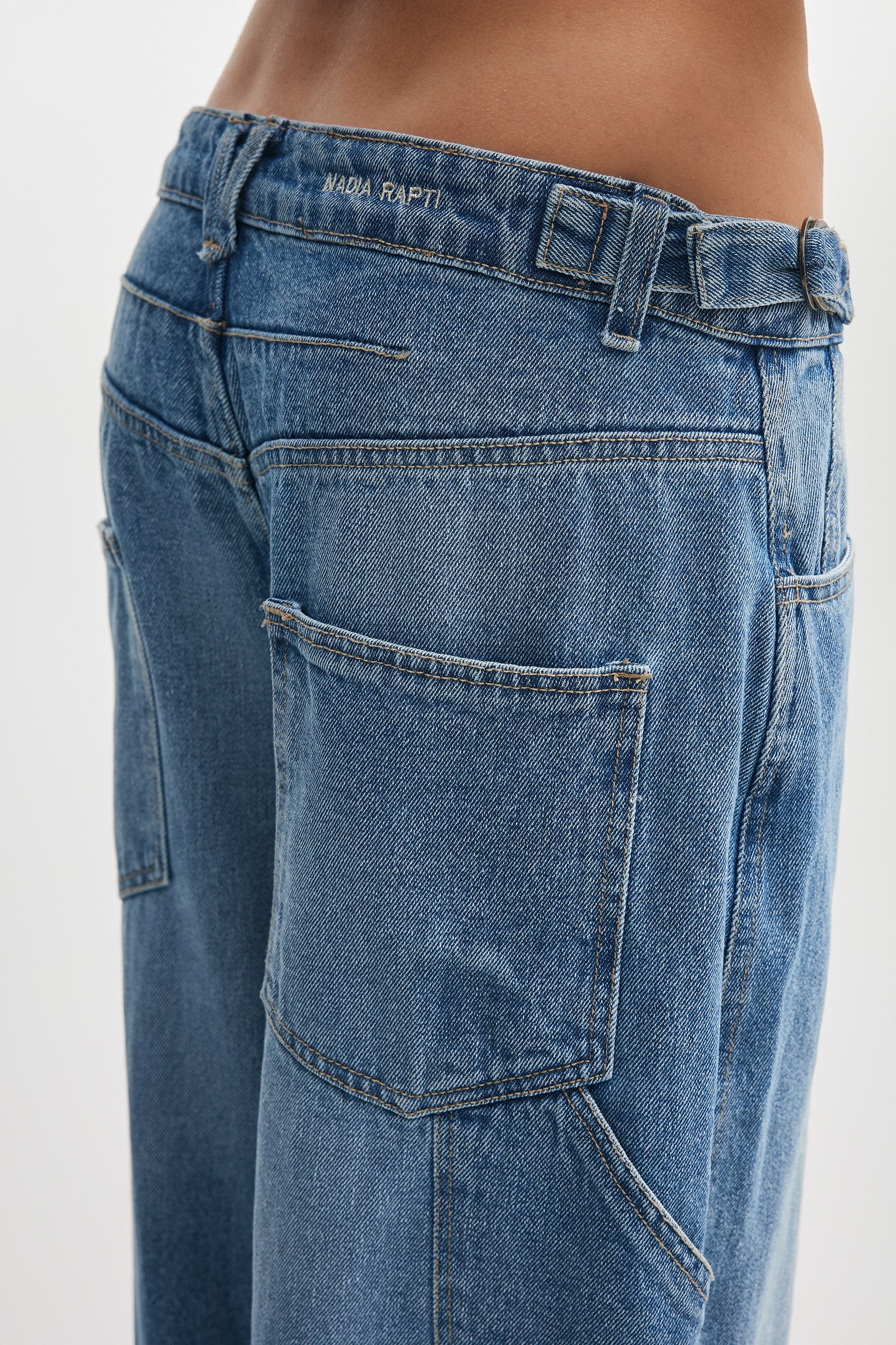 JEANIE DENIM TROUSERS BLUE